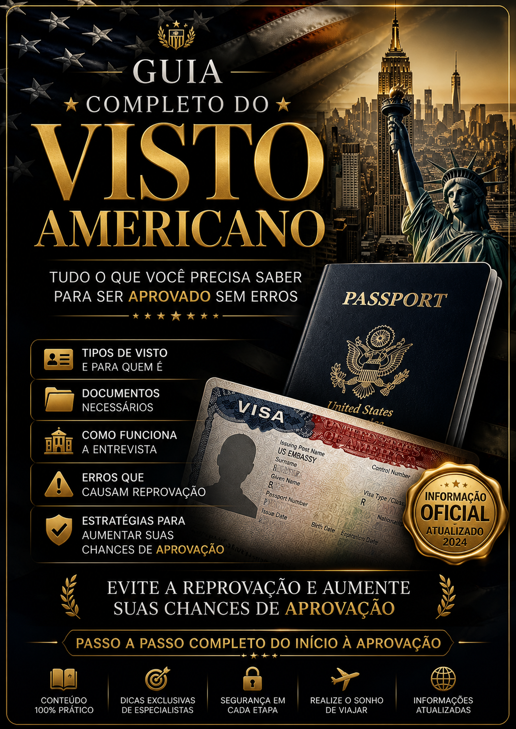 Guia Completo do Visto Americano: Do Zero à Aprovação Sem Erros